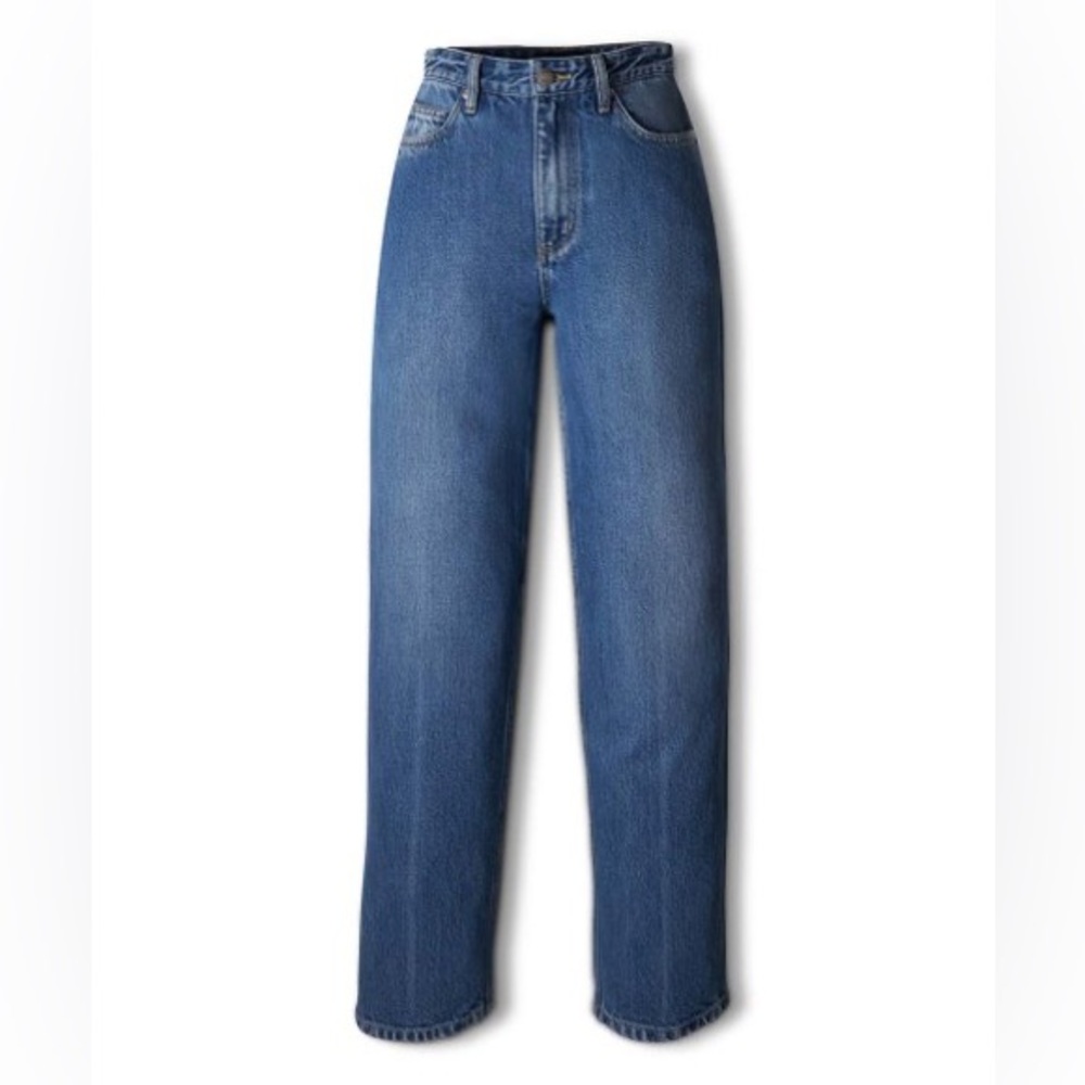 🐭 Peeping Mickey Mouse Lee Vintage Modern High-Rise Relaxed Stovepipe Jeans. - Picture 5 of 12